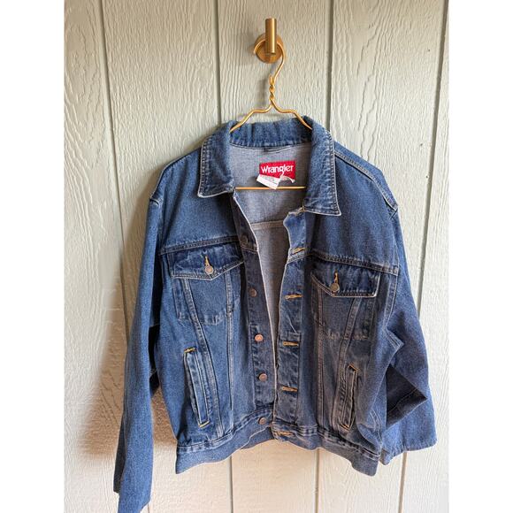 Vintage Jean Jacket Wrangler Hero Denim, Medium - Picture 1 of 5